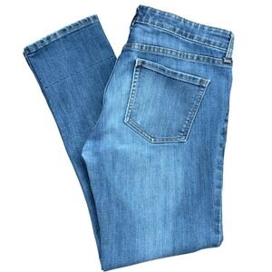 A3‎ GAP Straight Cuff Womens Jeans Denim Blue Size 6/28R Cropped